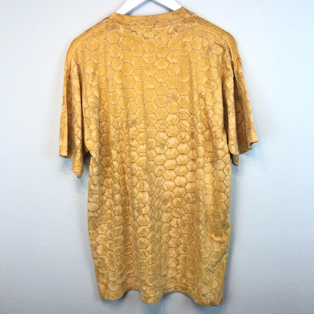 Vintage 1995 Grateful Dead Honey Bear Honeycomb All Over Print T Shirt sz Large - Picture 2 of 8